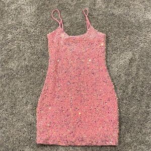 Pink Lucy in the Sky bodycon dress!